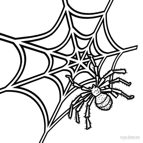 printable spider web coloring pages  kids coolbkids