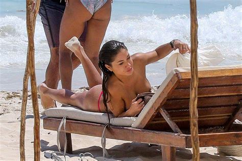 arianny celeste topless on the beach in mexico scandal