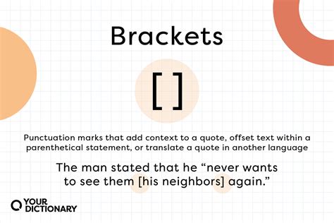 parentheses  brackets definitions  examples