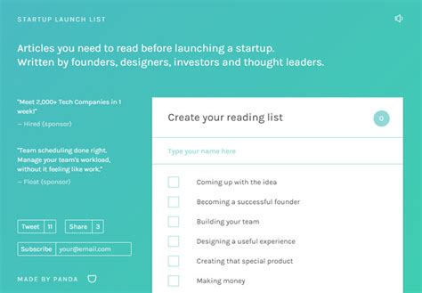 startup launch list idevie