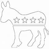Coloring Donkey Democratic Party Logo Presidential Election Pages Color Democrats Republican Vs Therapy sketch template