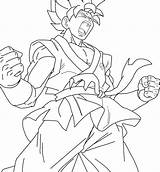 Goku Whis Saiyan sketch template