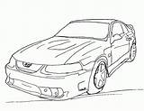 Mustang Coloring Pages Ford Gt Car Printable Drawing Outline Cars Raptor Kids Color Mustangs Fox Body Cobra Colouring Sports Sheets sketch template
