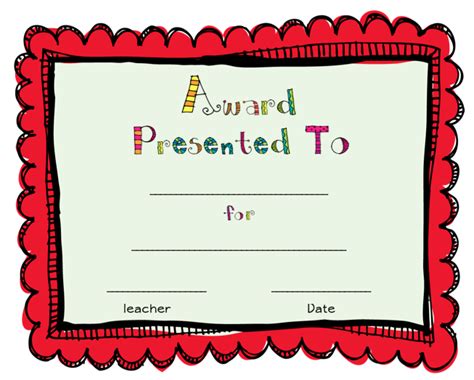 certificate templates awards certificates template award template