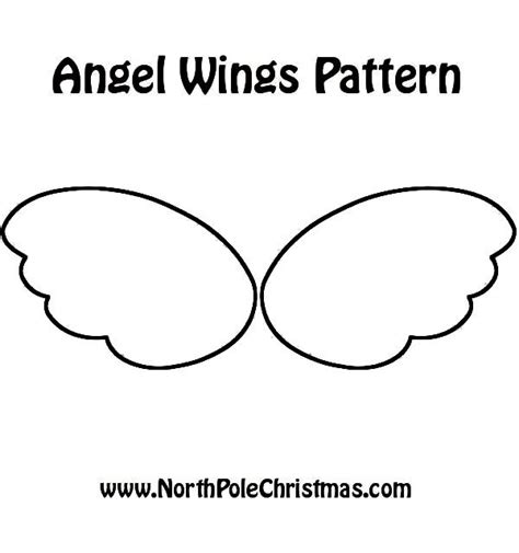 angel wings printable template  angel crafts