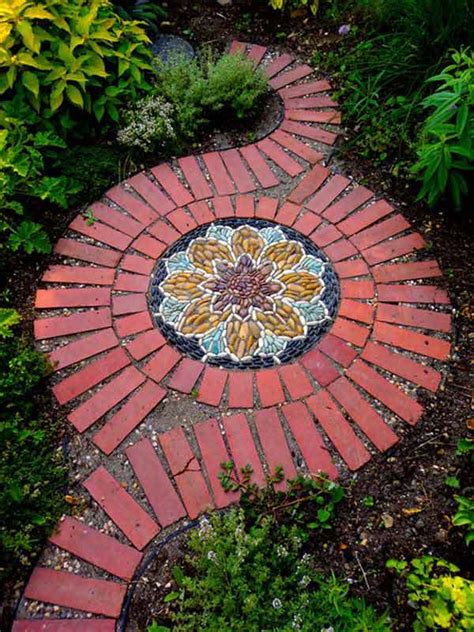 wonderful diy ideas  decorate  yard  bricks  art  life