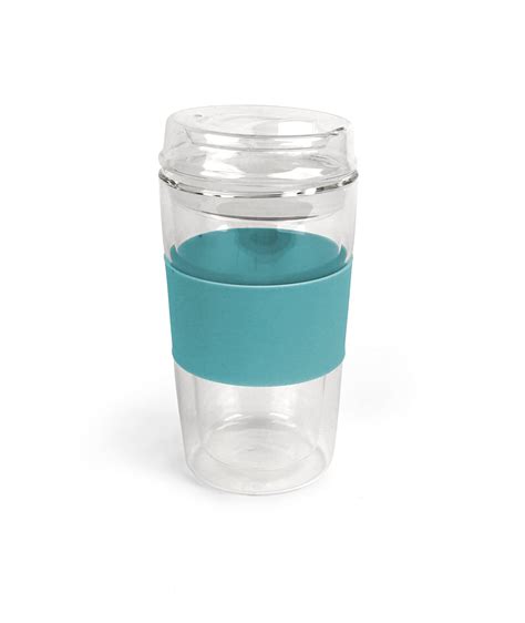 beautiful glass travel mugs with lids for coffee or tea top off my