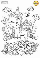 Coloring Pages Unicorn Baby Cute Kids Unicorns Preschool Para Colouring Printables Animal Printable Color Sheets Girls Print Book Books Colo sketch template