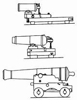 Blueprints Cannons Cannon Artillery Weapons 1806 sketch template