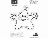 Sprout Star Print Color Kids Mask Sproutonline Make Cutout Sprouts sketch template