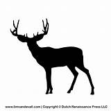 Deer Silhouette Stencil Outline Templates Cliparts Timvandevall Kids Prinable sketch template