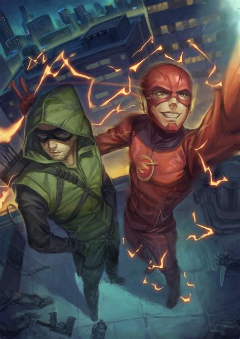 Musuanmao Barry Allen Green Arrow Oliver Queen The Flash Dc Comics