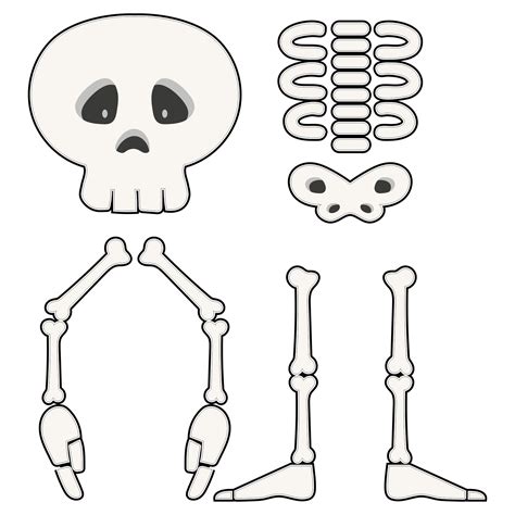 printable halloween skeleton patterns     printablee