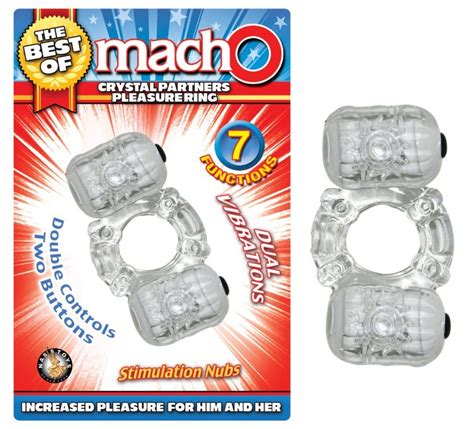 The Best Of Macho Crystal Partners Pleasure Ring Clear 2747 Nasstoys