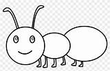 Ant Coloring Clip Clipart Cute Easy Outline Drawing Jing Fm Kindpng sketch template