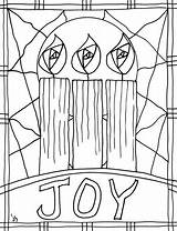 Advent Coloring Pages Joy sketch template