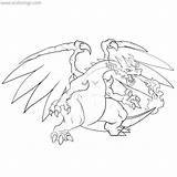 Mega Charizard Xcolorings 1200px sketch template