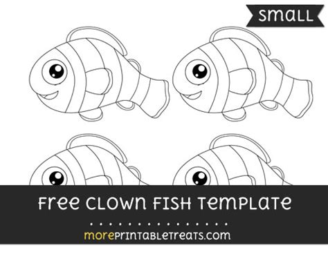 clown fish template small