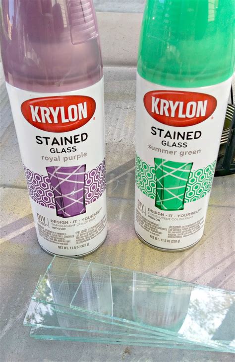 Outdoor Lantern Makeover With Krylon Stained Glass Spray