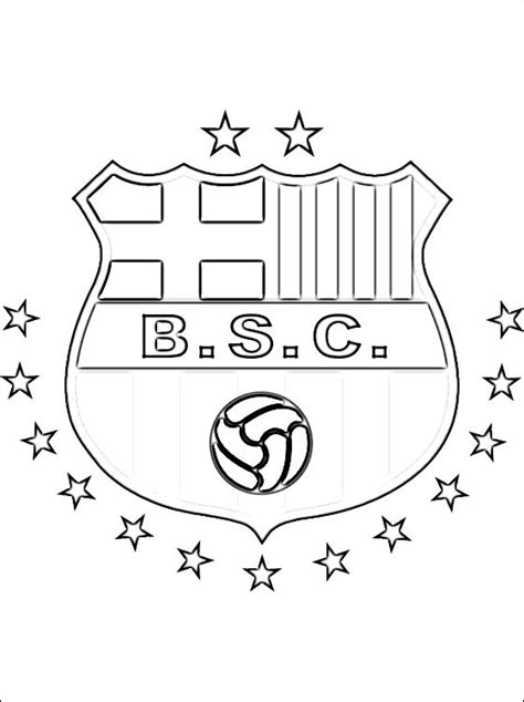 barcelona sporting club coloring page coloring pages