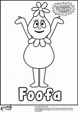 Gabba Yo Coloring Pages Foofa Drawing Printable Coloring99 Characters Pattern Paintingvalley sketch template