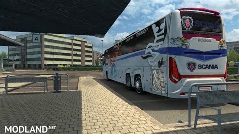 ets mods scania touring bus officially skin  striker