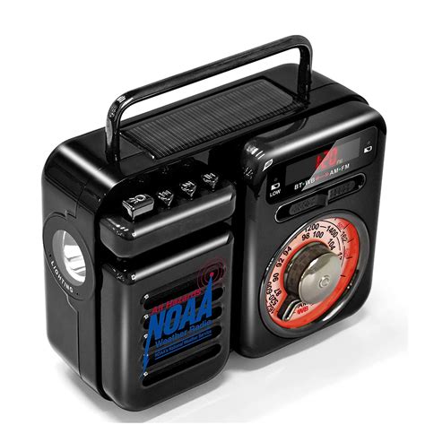 emergency weather radio retro bluetooth speaker portable power bank battery operated amfm