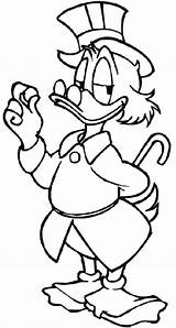 Scrooge Mcduck Coloring Pages Dime Number His Getcolorings Sanchez Lina sketch template