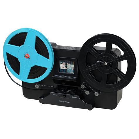 magnasonic super mm film scanner converts film  digital video vibrant  screen