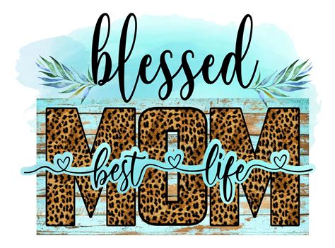 blessed mom sublimation designs  png format daisy multifacetica