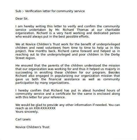community service hours completion letter template  sample munity