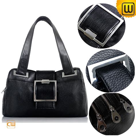 women black leather handbag cw