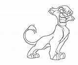 Vitani Pages Lion King Coloring Kopa Zira Simba Template Scar sketch template
