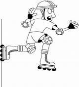 Coloring Sports Pages Rollerskating Sport Animated Gif Kidprintables Return Main Characters Gifs sketch template