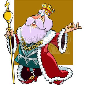 royalty  cartoon king  vector clip art image eps svg ai
