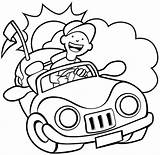 Cabrio Transportmittel Malvorlage Driving Ausflug Kostenlose Ausmalen Vorne Schule sketch template