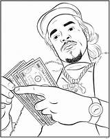 Coloring Rapper Pages Rap Book Future Sheets Da Color Rappers Template Drawings Gangsta Cartoon Choose Board Shea Bun sketch template