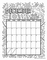 December Calendar Coloring Pages sketch template