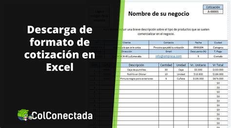 formato de cotización en excel para descargar y recomendaciones