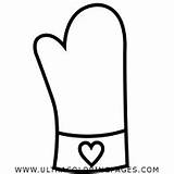 Oven Mitt Coloring Pages sketch template