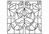Coloring Glass Flower Magnifying Pages Mehndi Stained Printable Library Clipart sketch template