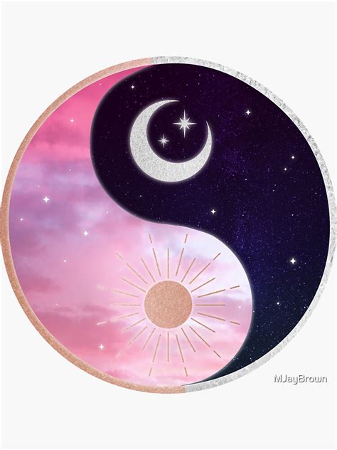cosmic yin  sticker  sale  mjaybrown redbubble