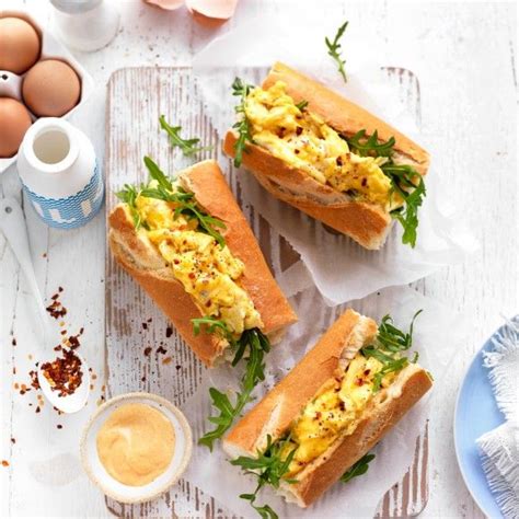 spicy scrambled egg breakfast rolls myfoodbook  australian eggs