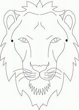 Mask Tiger Pages Lion Coloring Printable Kids Face Masks Template Print Animal Colouring Templates Animals Studyvillage Paper Para Color Drawing sketch template