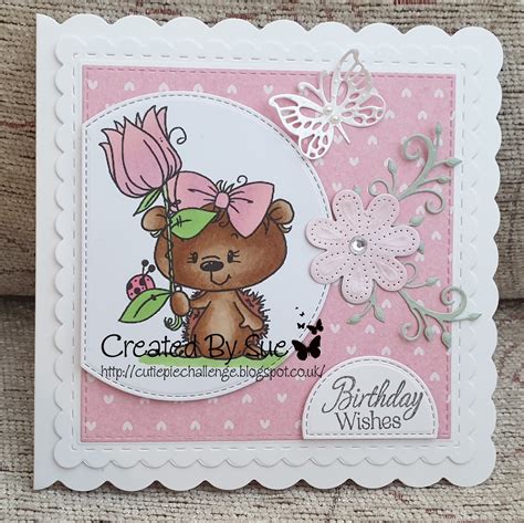 sues handmade cards cute  cuddly animals