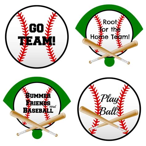 baseball printable tags printable templates