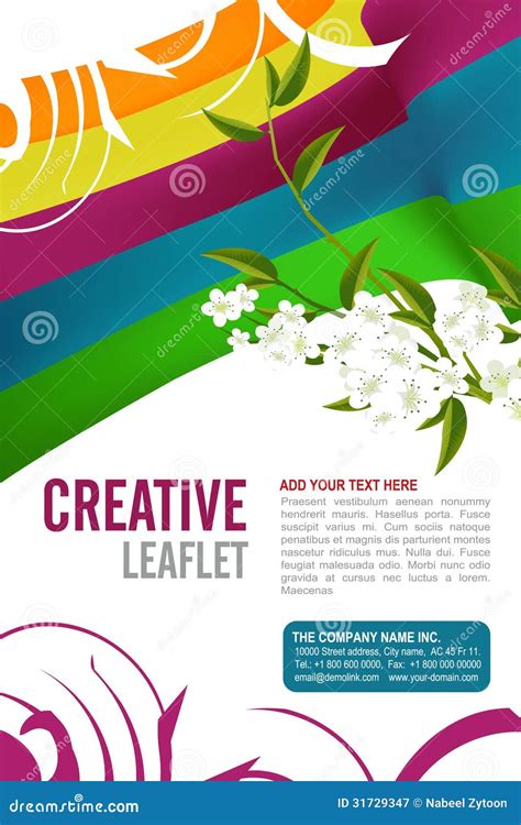 leaflet design royalty  stock photography image