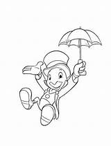 Cricket Coloring Pages Jiminy Pinocchio Color Character Bulkcolor Disney Print Getcolorings Cartoon Search sketch template