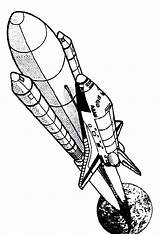 Rocket Ship Coloring Drawing Space Shuttle Pages Rockets Printable Line Kids Clipart Launch Clip Drawings Cartoon Cliparts Rocketship Sketch Simple sketch template