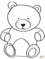 Teddy Bear Coloring Pages Colouring Drawing Printable Simple Kids Print Outline Color Bears Baby Template Sleeping Kid Pic Book Clipart sketch template